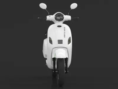 Kinetic Green Zing High Speed Electric Scooter With Charger Low-poly 3D model