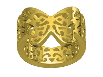 Butterfly Bug Insect Ring 3D print model