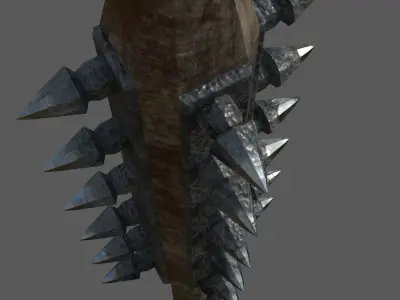 Medieval Mace Low-poly 3D model buy
