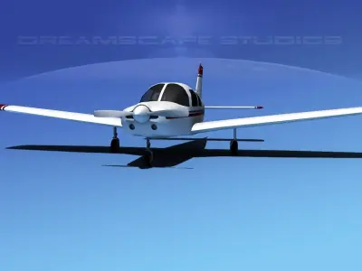 Piper Warrior II 3D model buy