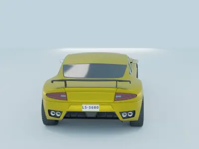Sport car  Free 3D model by nvnwijesinghe