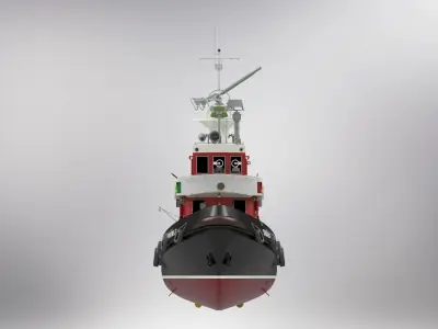 Firefighting boat Strazak 3 Part 3 of 6 group H 3D print model