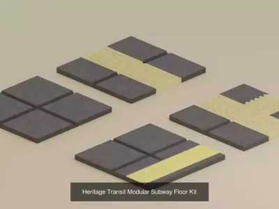 Heritage Subway  Complete Modular Environment Collection 3D Model Pack