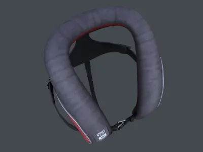 Inflatable Life Jacket SOLAS 3D model
