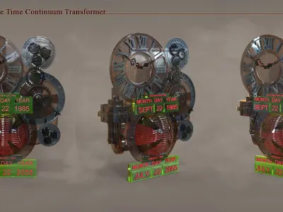 Time Machine 3D model purchase