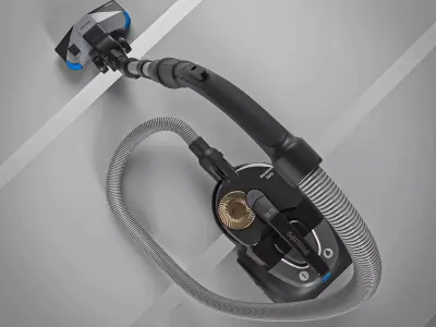Modern Bagless Vacuum Cleaner Low-poly 3D model