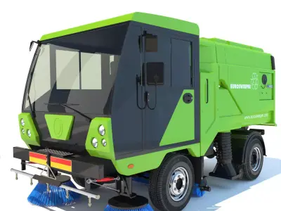 Street Sweeper Scarab 3D model
