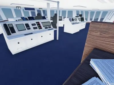 RO RO Ferry Vessel Caledonian MacBrayne  3D model