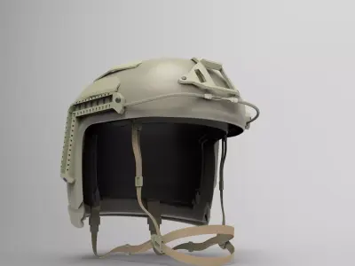 Tactical High Cut Military Helmet  3D model