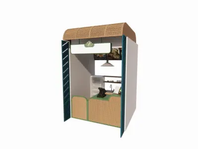 Booth Store 1 3D model