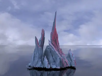 Angel rock stand 1 3D model