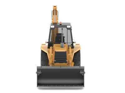 Case 580 G 4X4 Backhoe Loader 3D model