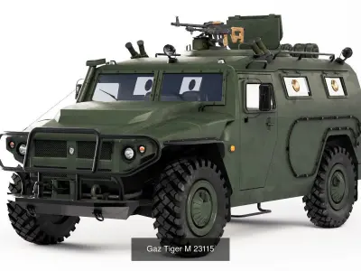 Large collection of equipment of the Russian Armed Forces 3D Model Pack