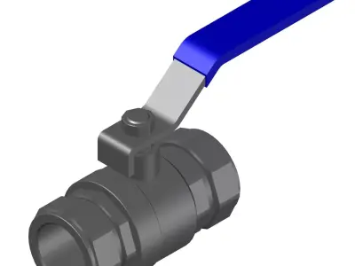 Ball valve 3D model shop