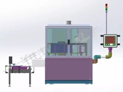 High Frequency Heating Valve Stem Stress Relief 60kW 3D model