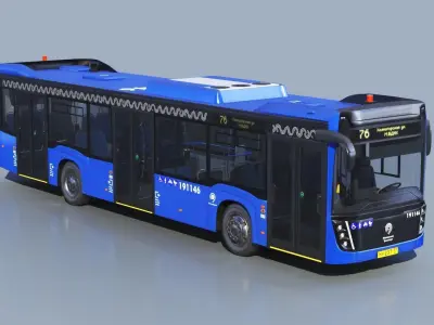 Electric Bus KamAZ 6282  Nefaz 5299 3D model
