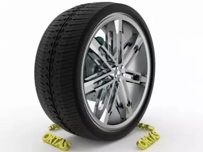 ORTAS CAR WHEEL RIM 139 GAME READY WHEEL RIM TIRE 3D model