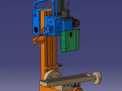 Small bench drill model 3D model