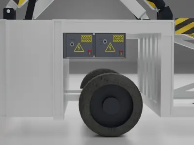Cargo Loader Low-poly 3D model