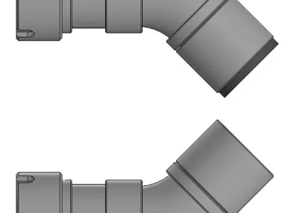 Multi-hose  High pressure hose 3D model