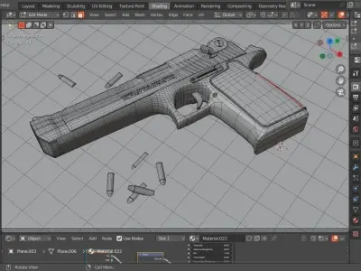 Desert Eagle 50AE Pistol 3D model
