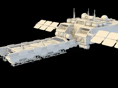 Spaceship cargo 3D model