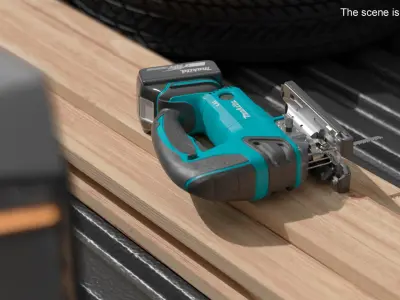 Makita DJV180Z Cordless Jig Saw 3D model