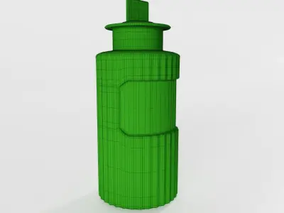 Antique Victorian Apothecary Bottle 01 3D model