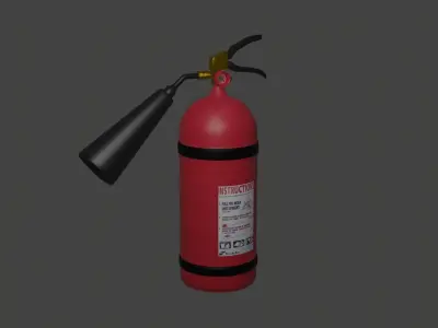 Fire extinguisher 3D model 6