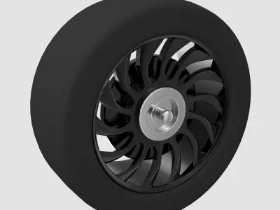 Sports Car Wheel V2 3D model
