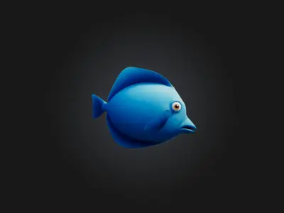Cartoon Fish 3D model purchase