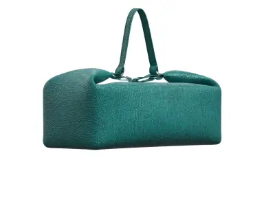 Blue green Leather Box Bag 3D model