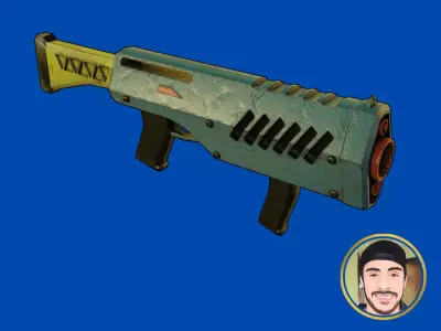Fusil Game Asset 3D model