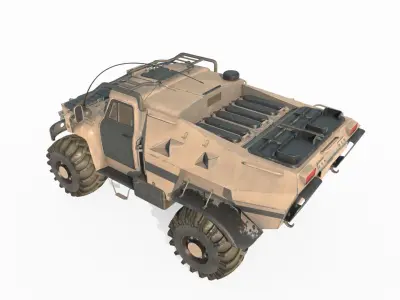 Future sci-fi armored vehicles 3D model