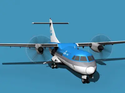 ATR-42-320 KLM 3D model