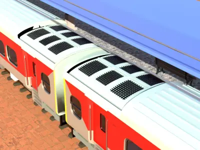 Indian Railways LHB Ac 3 -Tier Coach Featuring with Interior 3D model