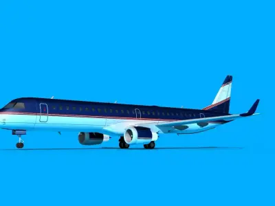 Embraer Emb-190 Corporate 4 3D model