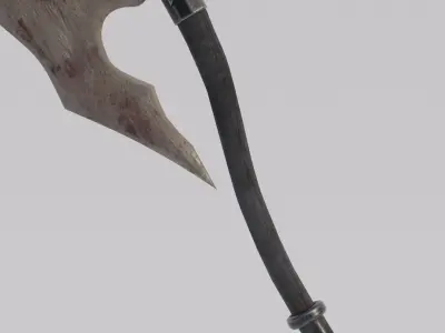 Dragon Bon Two Handed Ax Low-poly 3D model