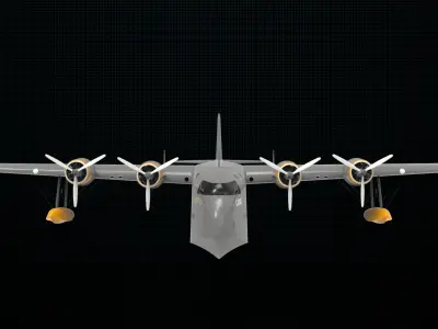 Short Empire flying boat 3D model