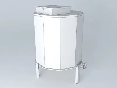 Tarax Tank for Wood Chips boiler Free 3D model