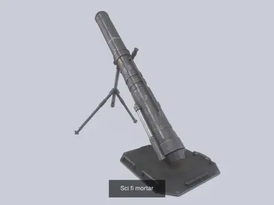 Sci fi mortar collection 3D Model Pack purchase