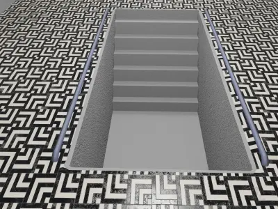 Warehouse loft interior 3D model