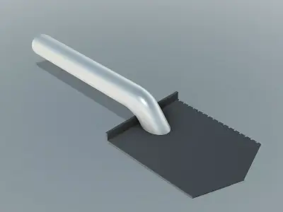 Shovel With Side Saw 3D model