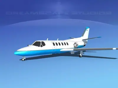 Cessna C550 Citation II V02 3D model
