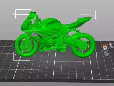 Suzuki GSX 750 3D Model High Detail Sport Motorcycle 3D print model