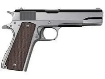 Simple Luxurious handgun  Low-poly 3D model