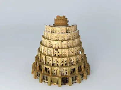 Tower of babel Free 3D model