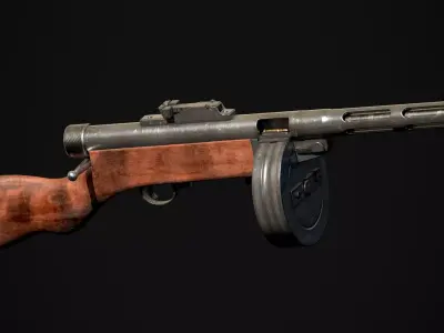 Suomi KP 31 Low-poly 3D model