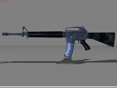 M16 PUBG Low-poly 3D model