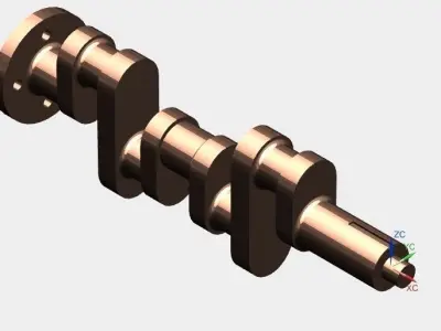Crank Shaft 1 Free 3D model
